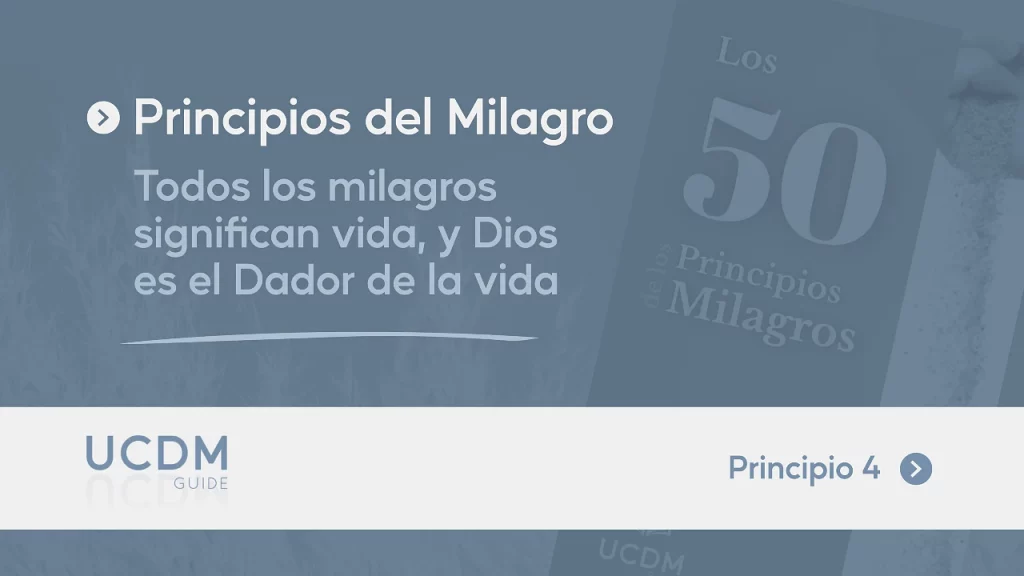 Todos los milagros significan vida, y Dios es el Dador de la vida. Su Voz te guiará muy concretamente. Se te dirá todo lo que necesites saber