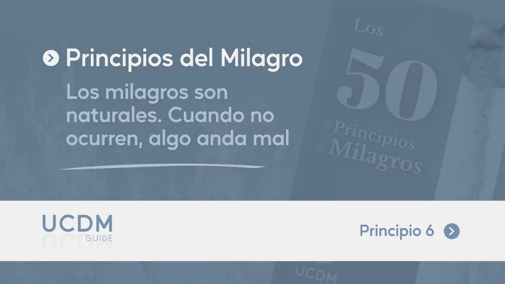 Los milagros son naturales. Cuando no ocurren, es que algo anda mal