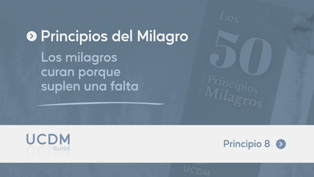 Los milagros curan porque suplen una falta